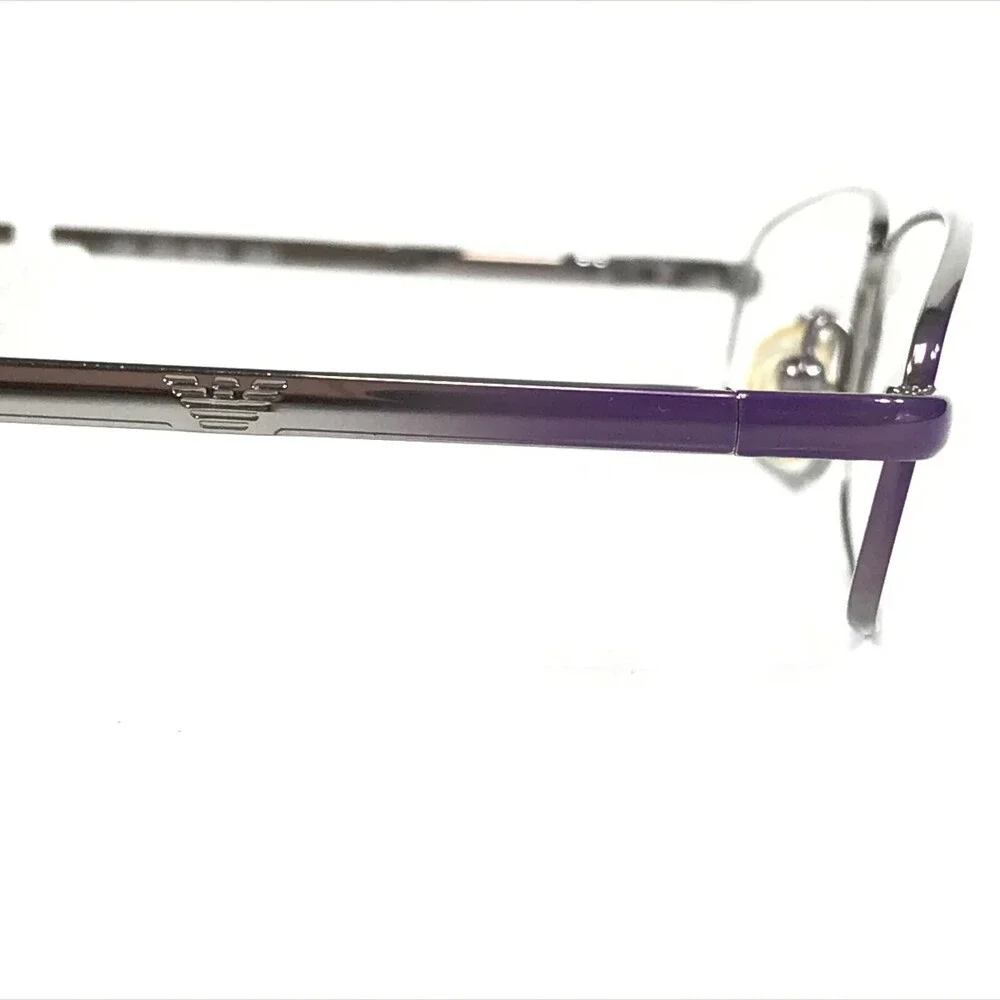 Emporio Armani Petite Eyeglasses Frames EA9029 8A0 Purple Silver 50-19-130